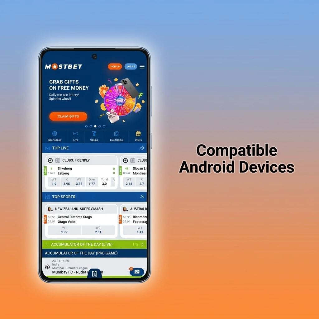 Mostbet app compatible Android devices in Bangladesh including Samsung, Xiaomi, Realme, OPPO, Vivo, Infinix