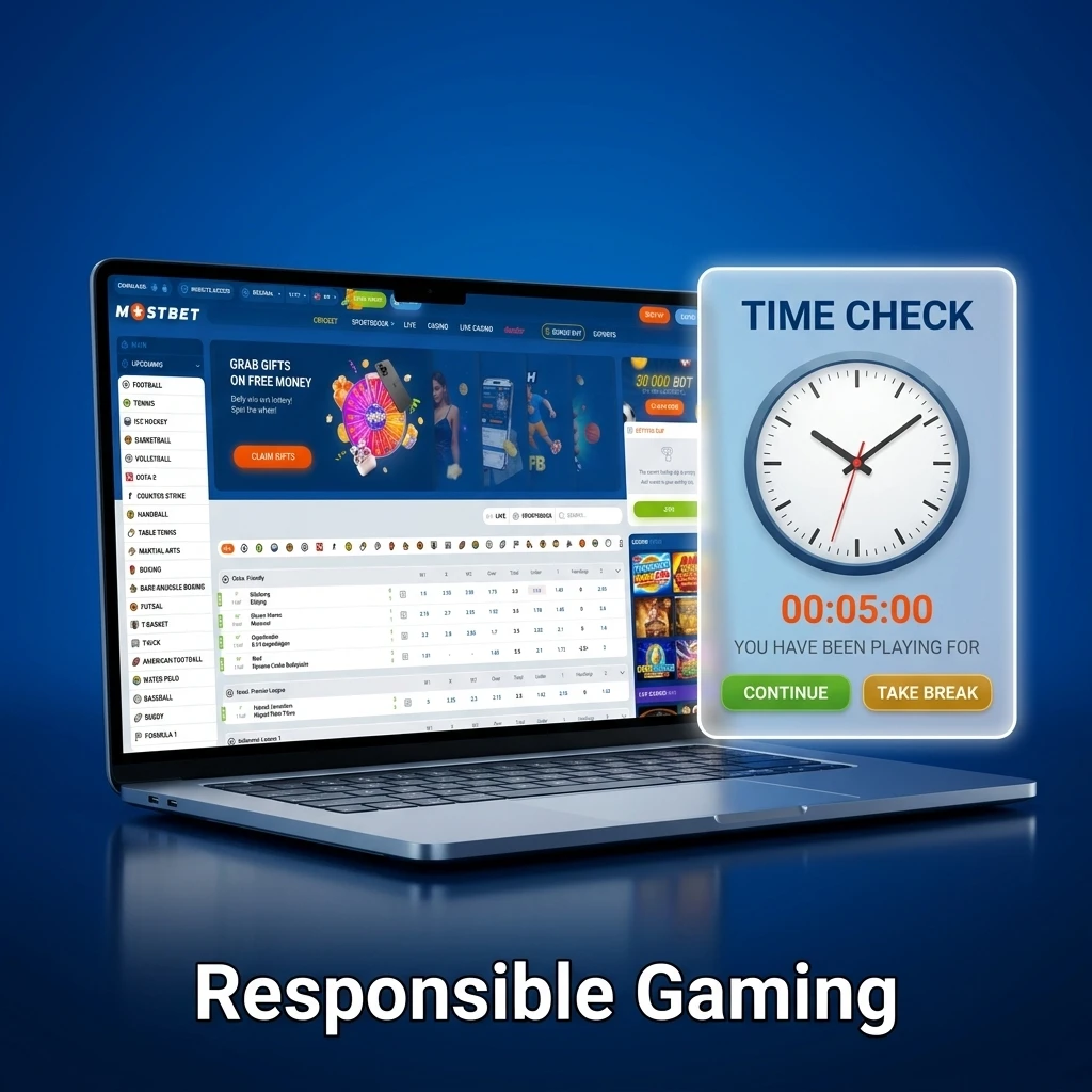 Mostbet responsible gaming tools including deposit limits, self-exclusion, and underage gambling prevention for Bangladesh players
